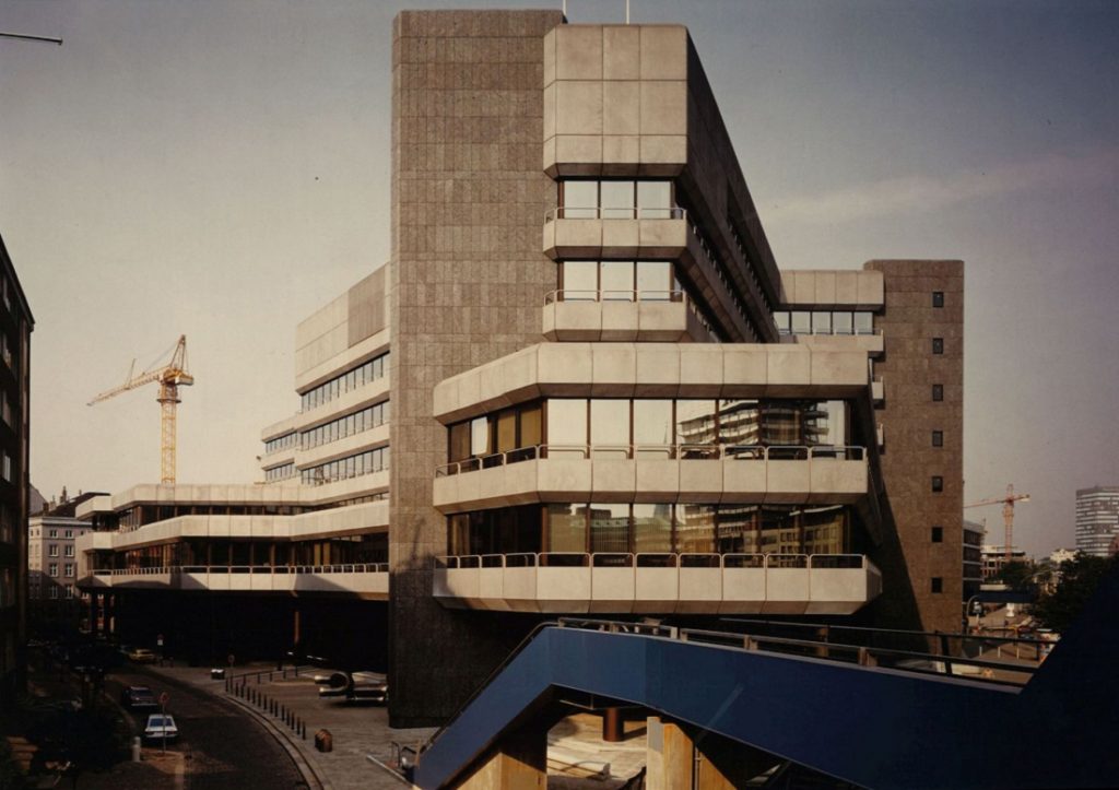 Hamburg, LZB und Cremonbrücke um 1982 (Bild: Archiv Justus Pysall, © Hans-Joachim Pysall)